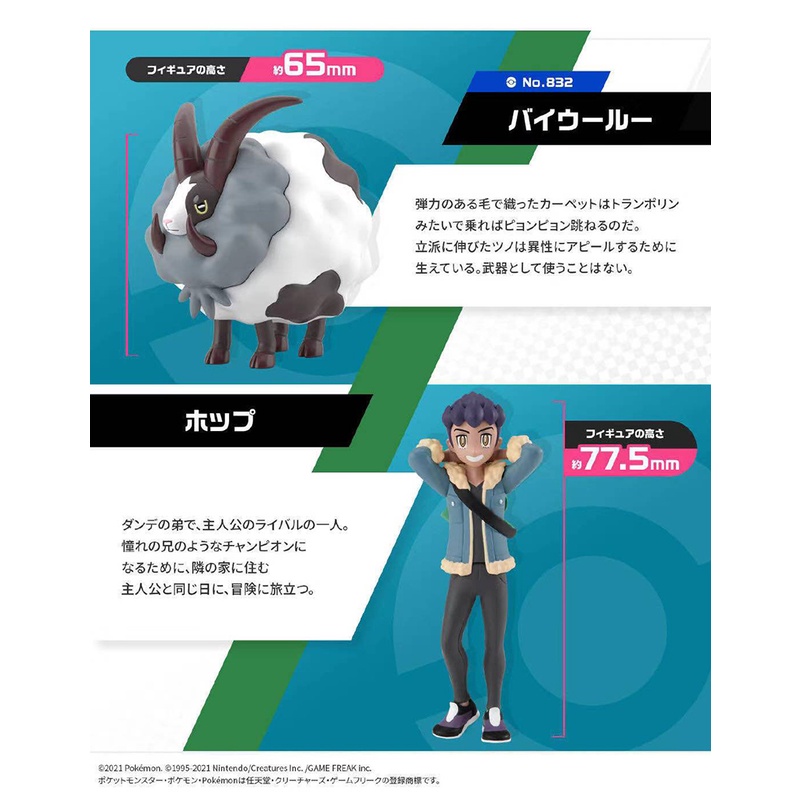 al BANDAI Pokemon Anime Figure Hop Scale World Dalwooluu Galar Region ...