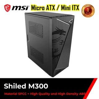 CASE (เคสเกมมิ่ง) MSI MAG SHIELD M300 / M301 Micro-ATX Gaming Case ขนาดกระทัดรัด ดีไซน์โดดเด่นด้วยลวดลายมังกรจาก MSI