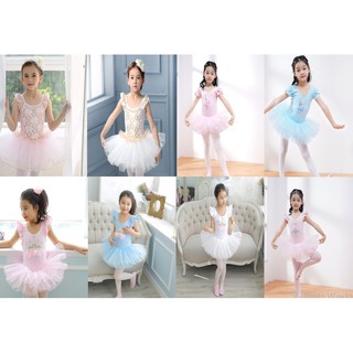 ชุดบัลเล่ต์เด็ก ชุดบัลเล่ต์สีชมพู เนื้อผ้าดี สินค้านำเข้าพร้อมส่ง Ballet dress  Tutu dress - 1