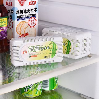 พร้อมส่ง กล่องดูดกลิ่นอับชื้นในตู้เย็น