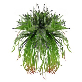 กระเช้าเฟิร์นประดิษฐ์ WACH 16 ARTIFICIAL FERN WITH HANGING BASKET SPRING WACH 16 30X38X30CM