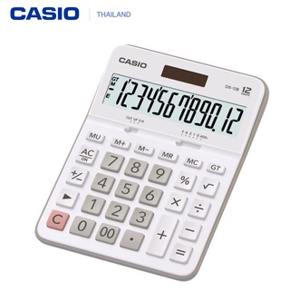 Casio เครื่องคิดเลขตั้งโต๊ะ 12หลัก รุ่น DX-12 ใช้พลังงานแสงอาทิตย์และแบตเตอรี่ (Two-Way Power)