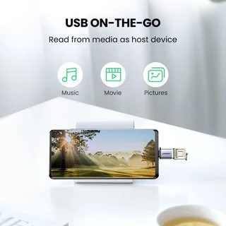 Ugreen อะแดปเตอร์ USB 3.1 Type C เป็น USB 3.0 C OTG สําหรับ Samsung Galaxy Huawei Mate Google Gopro Oneplus Htc Macbook