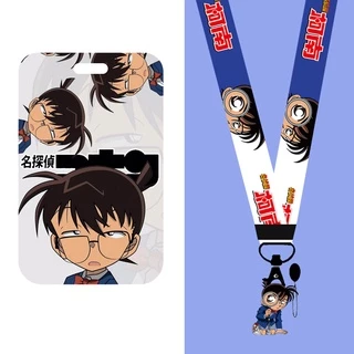 ซองใส่บัตรนักสืบโคนัน 2 ช่อง พร้อมเชือกคล้อง ยืดหดได้ สําหรับบัตรประจําตัวประชาชน บัตรนักเรียน Pemegang Teg Nama