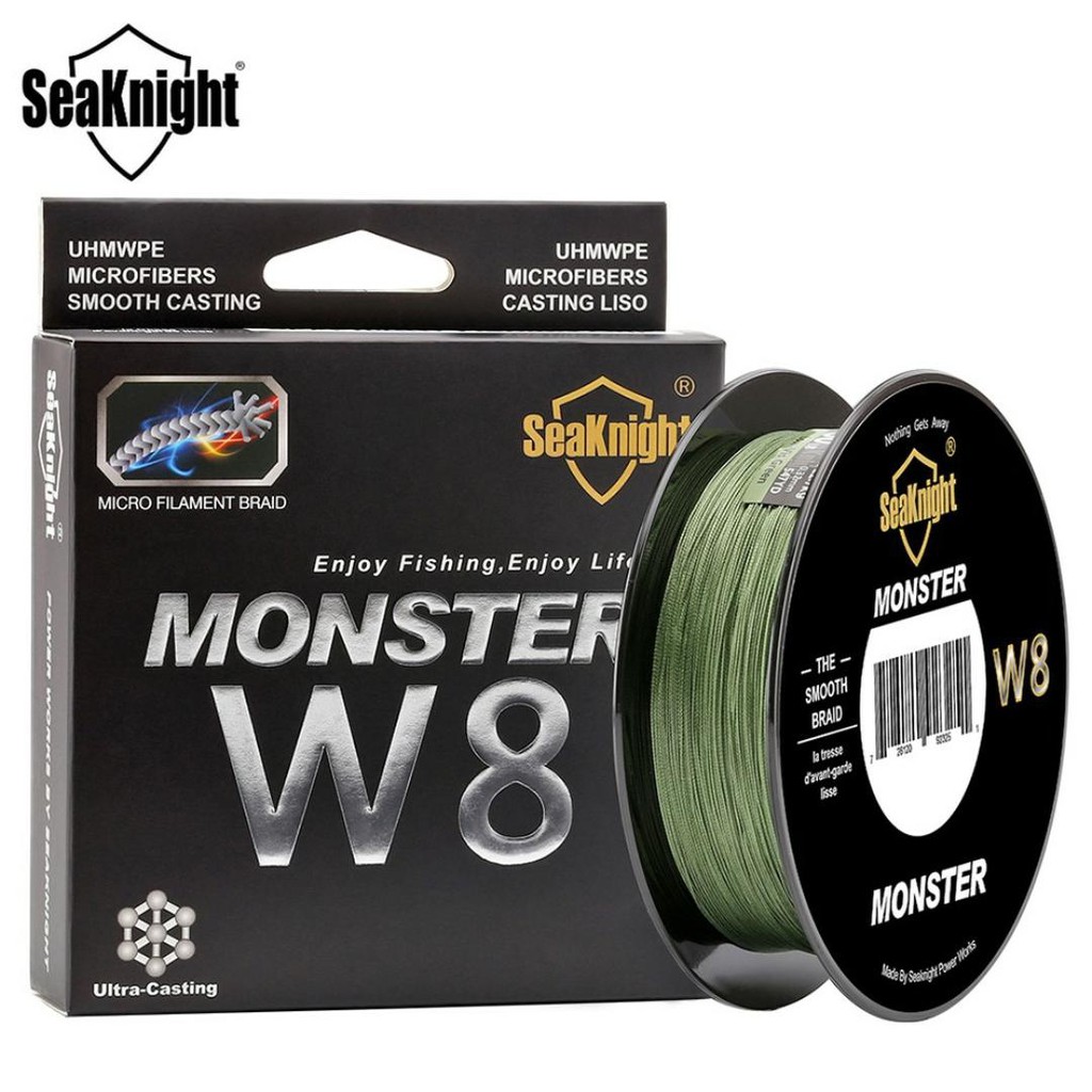 20 LB SeaKnight Monster W8 150M/500M Strands ตกปลา Multifilament PE Line 8 สานถัก