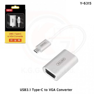 Unitek USB3.1 Type-C to VGA Converter Y-6315 สินค้ารับประกัน 2 ปี