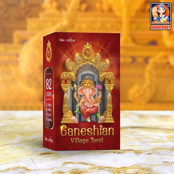 ไพ่ยิปซี ชุด Ganeshian Village Tarot Ver.2 Red Edition (Deck) ของแท้