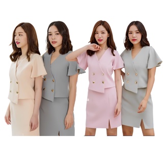 ชุดเซ็ท เสื้อ+กระโปรง Piladaa* Claire Blazer set