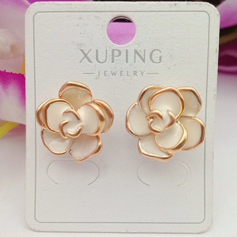 Xuping jewelry ต่างหูผู้หญิง ดาวชุบทอง+