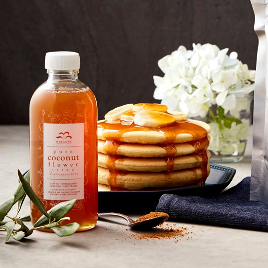 น้ำหวานดอกมะพร้าว(เจ/vegan) Coconut Flower Syrup 350G. nuttarin - รูปที่ 3
