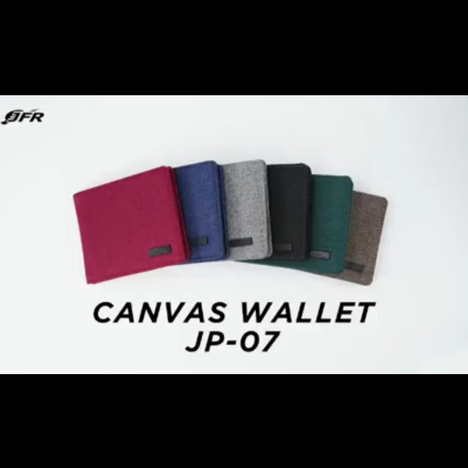JFR JP07 Original Canvas Leather Mens Fashion Wallet