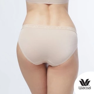 Wacoal Surprise Panty กางเกงในใส่สบายวาโก้ รูปแบบ Bikini ขอบลูกไม้ แพ็ค 3 ชิ้น รุ่น WU1C35/WU1T35 สีเบจ-ดำ-โอวัลติน (OT)
