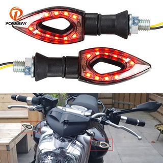 【Hot Style】ไฟเลี้ยว LED 12V สําหรับรถจักรยานยนต์ Dirt Bike Dual Sport Honda พร้อมส่ง