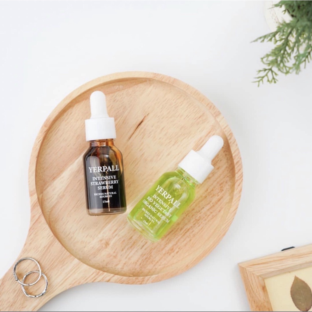 พร้อมส่ง Yerpall เซ็ตคู่จิ้น ลดสิวลดรอย เซรั่มผัก เซรั่มสตอ เซรั่มสตอเบอร์รี่🥬🍓