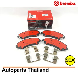 ผ้าเบรคหน้า BREMBO รุ่น CERAMIC สำหรับ Chevrolet New Corolado 2.5 2.8 ดูราแมกซ์ 4x2 4x4 ปี 11 &gt; (1เซต)