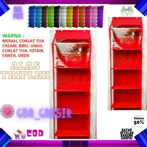 PLAIN HANGING SHOE RACK 8 COLUMN ZIPPER / 5 คอลัมน์กระเป๋า RACK / FULL PLYWOOD BAG RACK