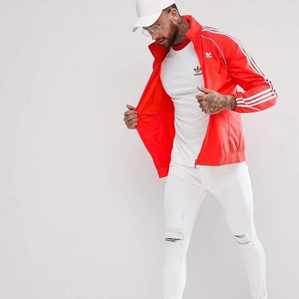 เสื้อ Adidas Originals adicolor Superstar Track Jacket In Red CW1310