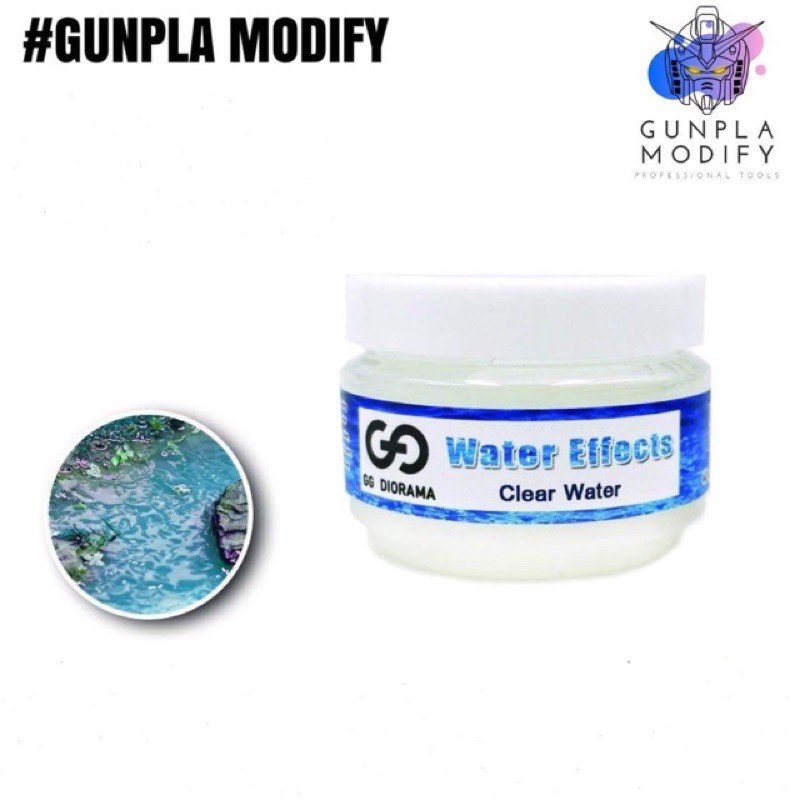 GG DIORAMA Water Effects (Clear Color) เจลใสสำเร็จสำหรับทำเอฟเฟคบนผิวน้ำ ทำคลื่นน้ำ ระลอกน้ำ WE01
