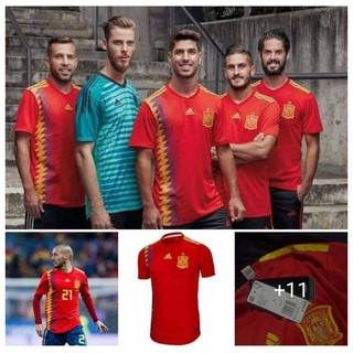 ของแท้100%Spain Home Authentic Jersey เสื้อทีมชาติสเปน ปี 2018 #เกรดplayer