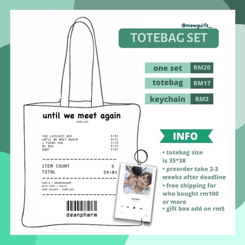 จนเราพบอีกแล้ว , sbfive , i ton sunset about you ( itsay ) , แฟน , 9x9/9by9 และ trinity totebag