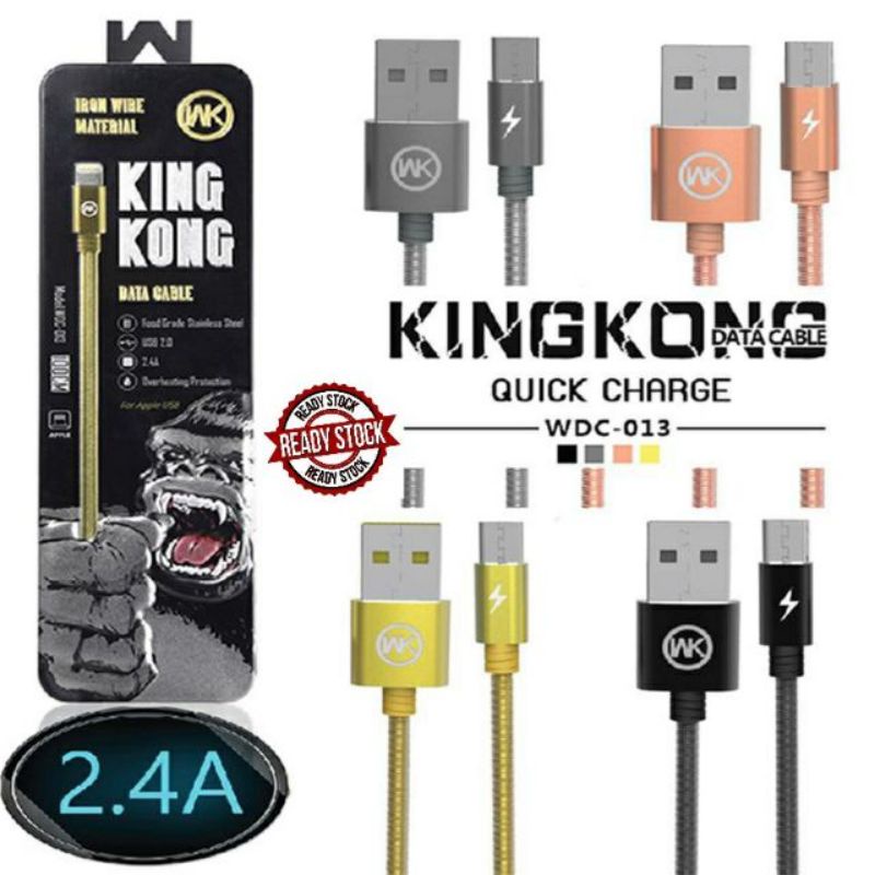 WEKOME King Kong 2.4A สาย USB ชาร์จเร็ว