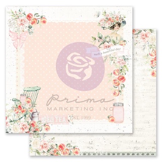 Peach Tea By Frank Garcia Double-Sided Cardstock 12"X12" : The Sweetest Feeling, W/Foil Details