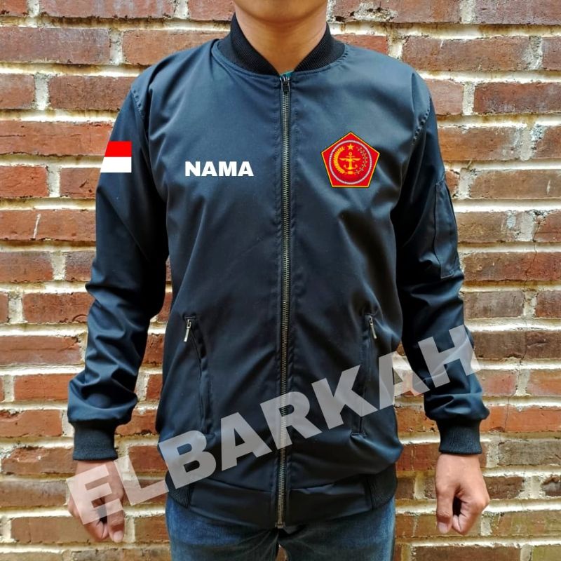 TNI HEADQUARTERS LOGO JACKET BOMBER JACKET สามารถปรับแต่งของคุณเป็นเจ้าของโลโก้กันน้ํา Bomber Jacket