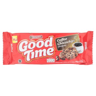 🚚💨พร้อมส่ง!! อาร์นอตส์ กู๊ดไทม์ คุกกี้รสกาแฟผสมช็อกโกแลตชิพ 80กรัม Arnotts Good Time Coffee Chocochips Cookies 80g