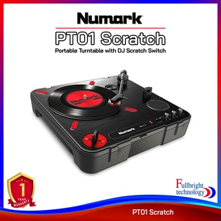 เครื่องเล่นแผ่นเสียง Numark PT01 Scratch Portable Turntable with DJ Scratch Switch รับประกันศูนย์ไทย 1 ปี