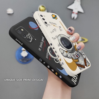 เคสโทรศัพท์มือถือ ลายนักบินอวกาศ สร้างสรรค์ สําหรับ Samsung Galaxy A53 A33 A13 A03 A03S A03 Core