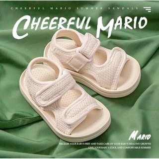 [ พร้อมส่งจากไทย ]ของแท้💯% มีใบรับประกัน รองเท้าเด็กรัดส้นCheerful Mario 01 รองเท้านุ่มและเบา เหมาะกับวัยหัดเดิน-เด็กโต