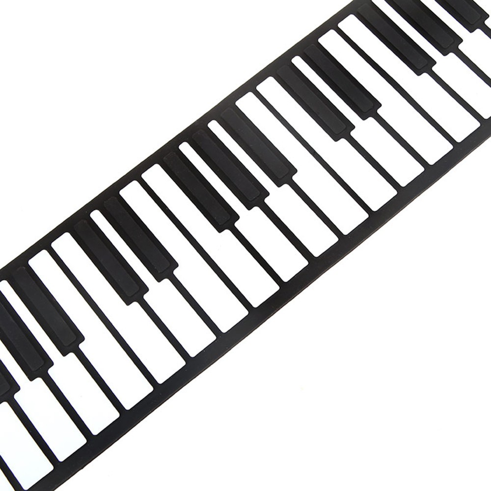 88 Key Electronic Piano Keyboard Silicon Flexible Roll Up Piano with