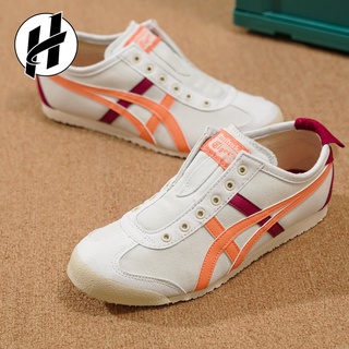 Onitsuka MEXICO66 SLIPON รองเท้าผ้าใบลําลอง สําหรับผู้ชาย ผู้หญิง เหมาะกับการเล่นกีฬา 1182A087-400