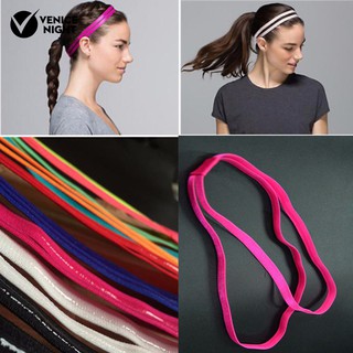 Women Girl Double Band Anti-Slip Sports Yoga Elastic Headband Hairband