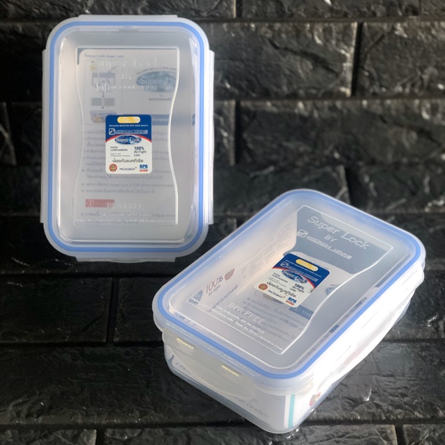 กล่องอาหาร กล่องข้าว กล่องถนอมอาหาร Superlock ขนาด 890ml (6115)