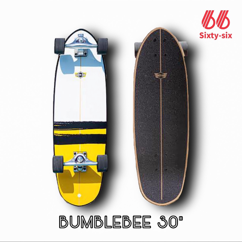 Surfskate เซิร์ฟสเก็ต SixtySix Surfskate Summer Rays Bumblebee 30”