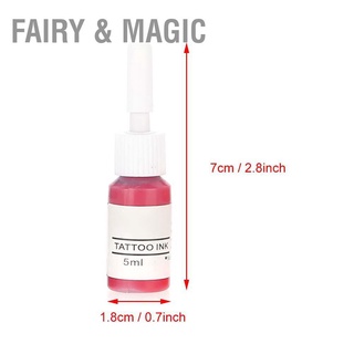 Fairy &amp; Magic หมึกสักกึ่งขวด ติดทนนาน 5 มล.