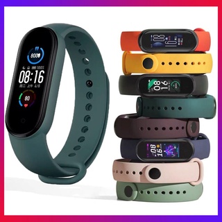 สายซิลิโคน Xiaomi Mi Band 5 strap replacement silicone wriststrap for xiaomi mi band 5 smart bracelet