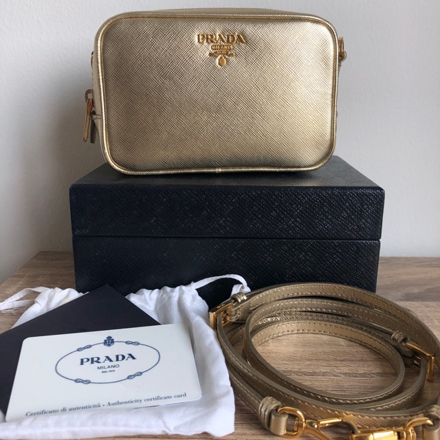 Prada saffiano mini discount box