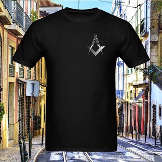 เสื้อผ้าผชLlm เสื้อยืดแขนสั้นลําลอง คอกลม พิมพ์ลาย Masonic Square Comp Costum Series พลัสไซซ์ คุณภาพสูง แฟชั่นสําหรับผู้