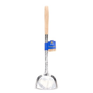 คัลเลอร์ คิท ตะหลิวด้ามไม้ ขนาด 4.5 นิ้ว Color Kitchen Turner, Wooden handle, size 4.5 inches