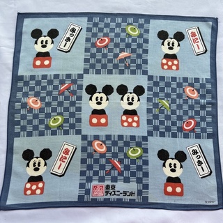 Mickey mouse ผ้าเช็ดหน้ามิกกี้เม้าส์ ผ้าทอญี่ปุ่น