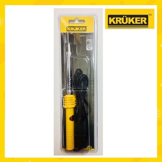 KRUKER ด้ามพลาสติกคุณภาพ ทนความร้อน สีเหลือง หัวแร้งแช่ 30W-40W