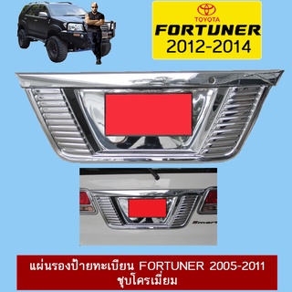 แผ่นรองป้ายทะเบียน FORTUNER 2005-2011 ชุบโครเมี่ยม Ao