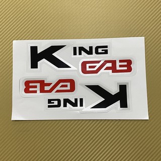 สติ๊กเกอร์* KING CAB  ติดกระจกแคป NISSAN ราคาต่อคู่ มี 2 ชิ้น