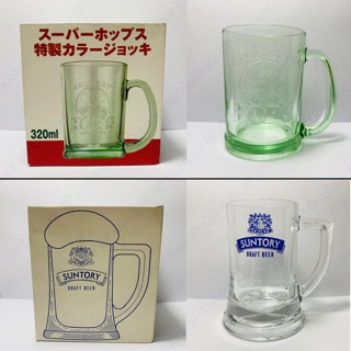 🇯🇵SUNTORY Mug แก้วญี่ปุ่น🇯🇵 งานสกรีน Box set