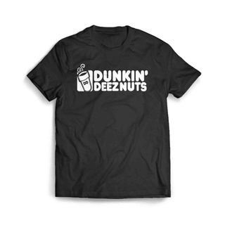 เสื้อผ้าผชเสื้อยืด พิมพ์ลาย Dunkin Deez NutsS-5XL