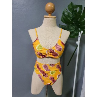 ชุดว่ายน้ำ Shein Bikini สีเหลือง