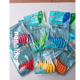 เทเป้แปรงซอกฟัน TePe Interdental Brushes ขนาด0.40-1.30 มม.แพคละ8ชิ้น จากสวีเดน(Made in Sweden)