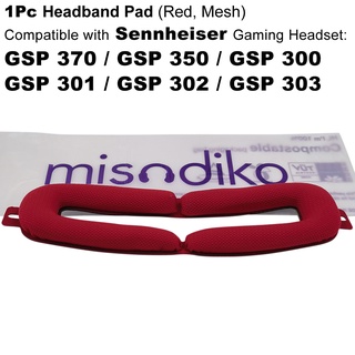 Misodiko แผ่นคาดศีรษะ แบบเปลี่ยน สําหรับหูฟังเล่นเกม Sennheiser GSP 370 300 350 301 302 303